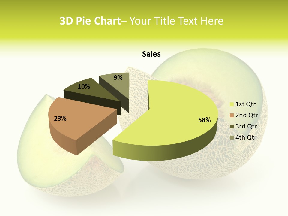 Healthy Ripe Cantaloupe PowerPoint Template