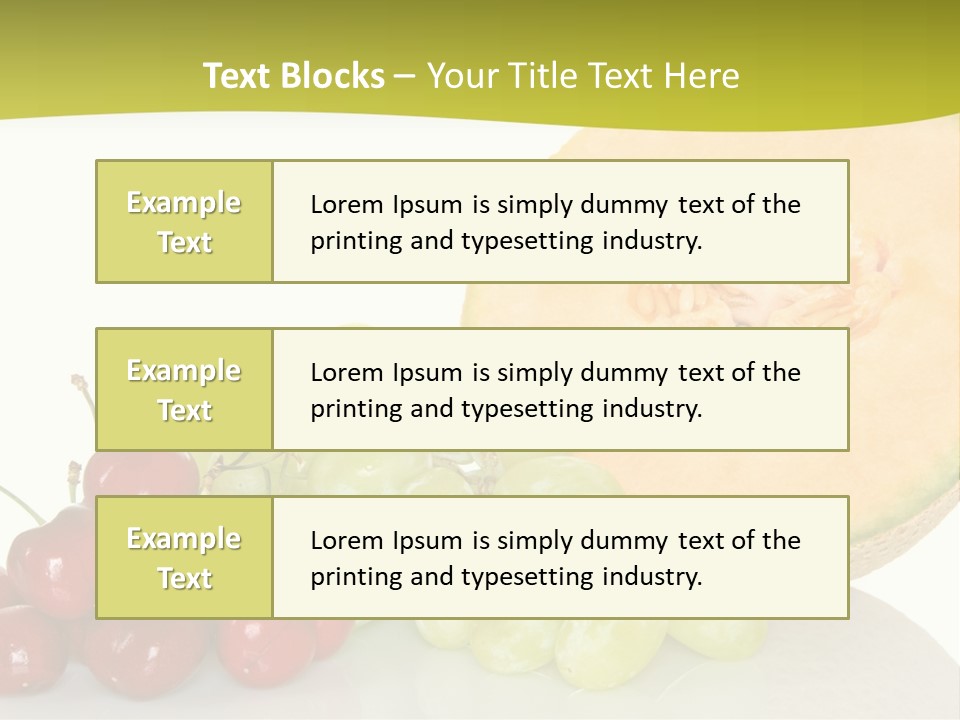 Nutritious Delicious Fruit PowerPoint Template