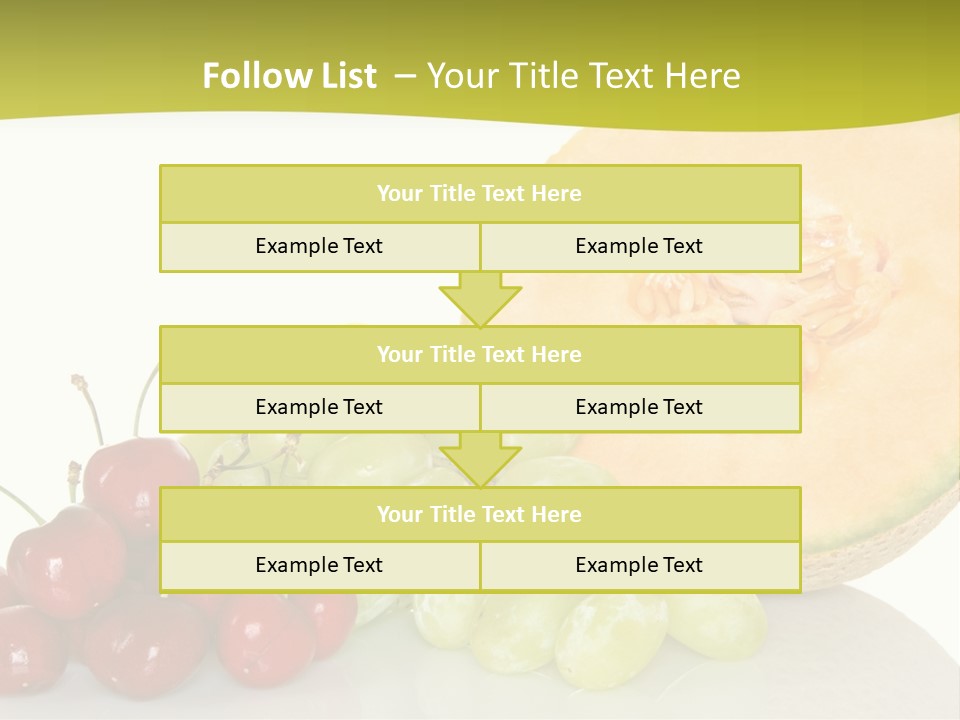 Nutritious Delicious Fruit PowerPoint Template