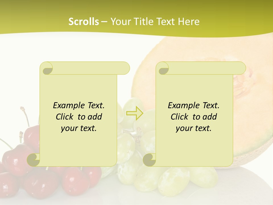 Nutritious Delicious Fruit PowerPoint Template