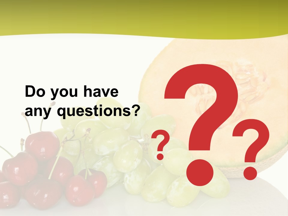 Nutritious Delicious Fruit PowerPoint Template