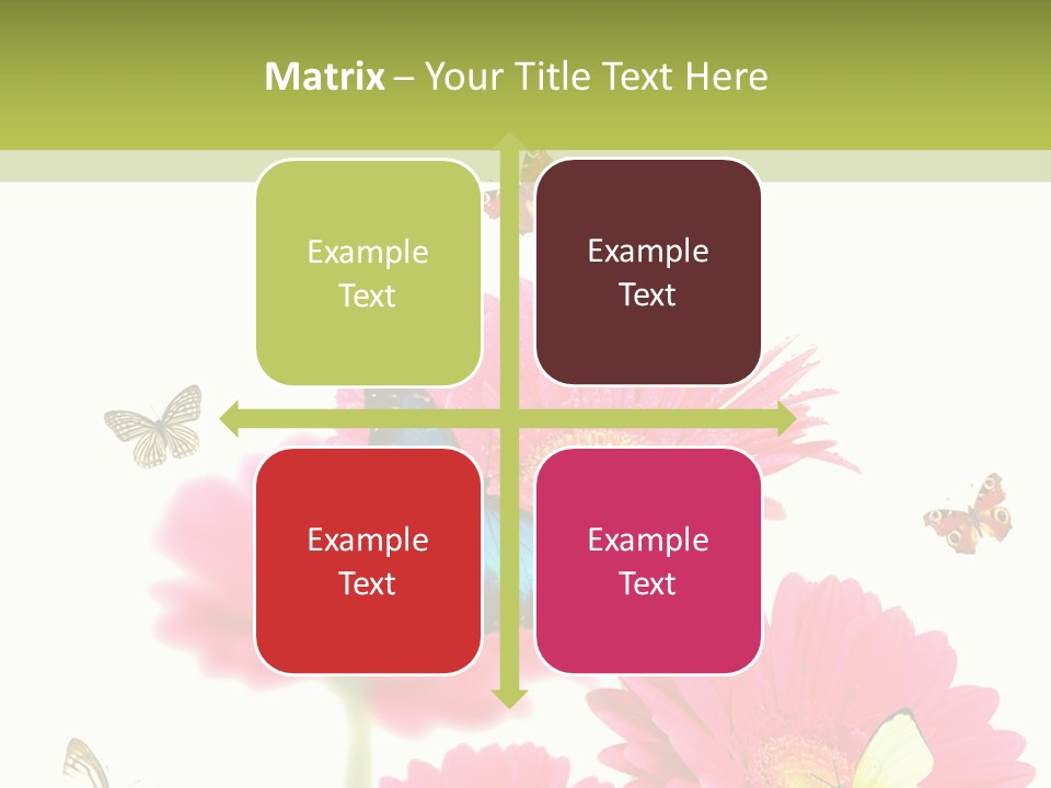 Gerber Flower Garden PowerPoint Template