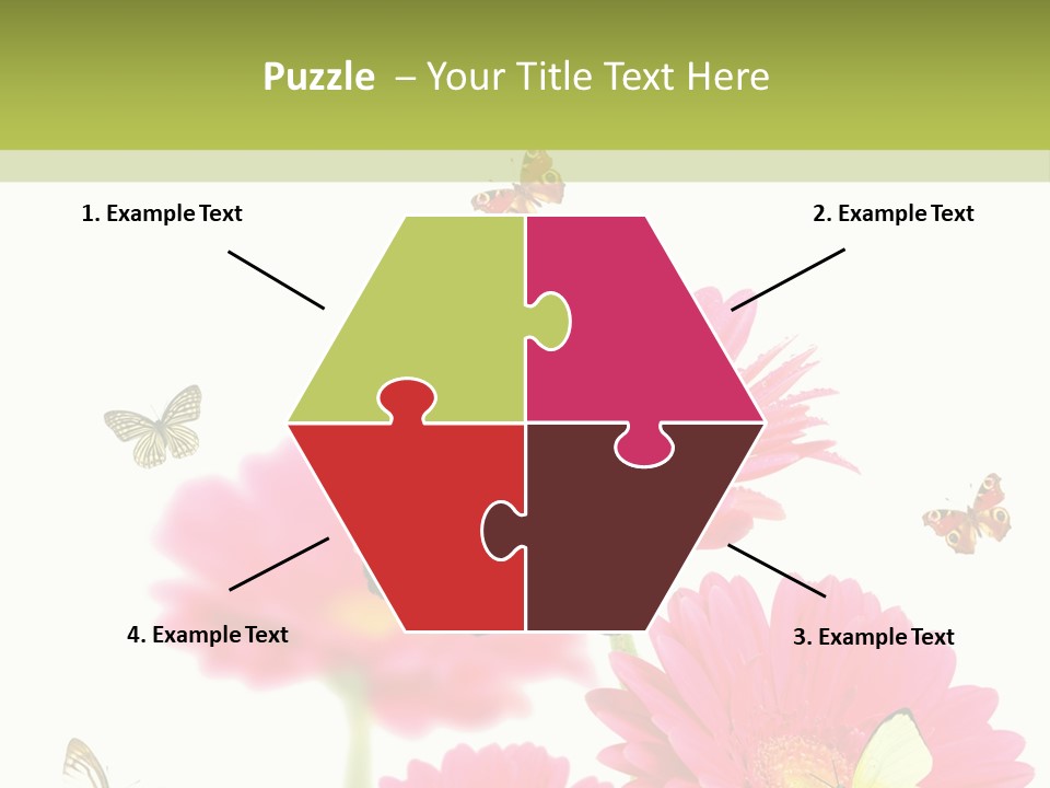 Gerber Flower Garden PowerPoint Template