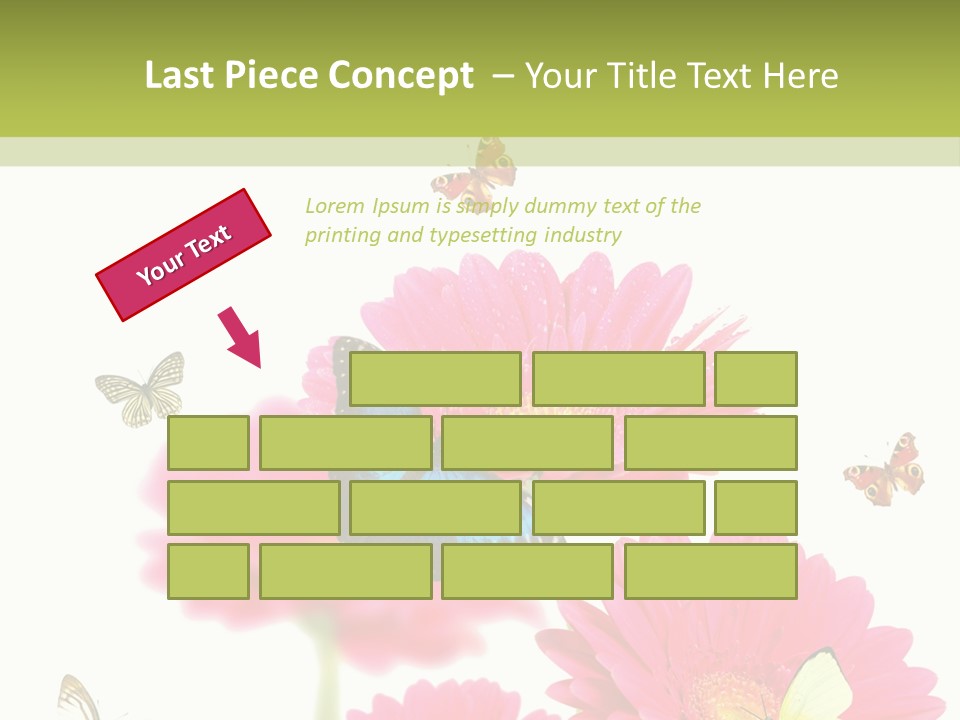 Gerber Flower Garden PowerPoint Template