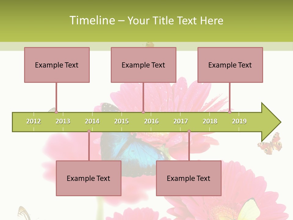 Gerber Flower Garden PowerPoint Template