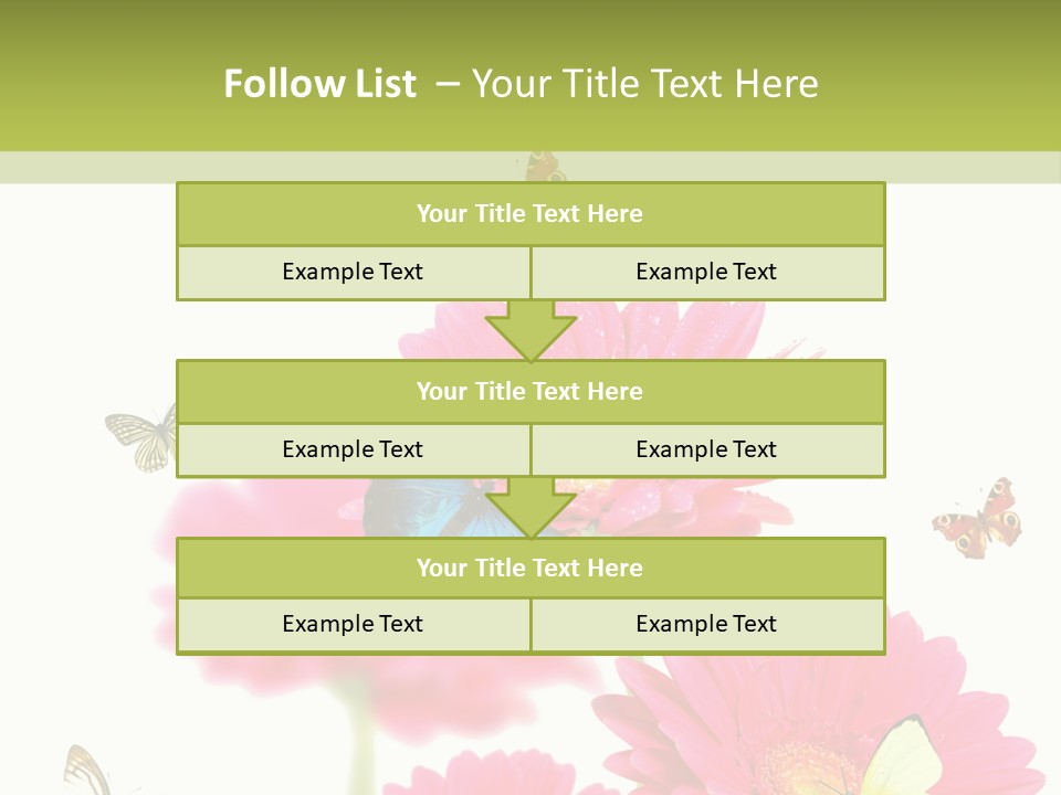 Gerber Flower Garden PowerPoint Template