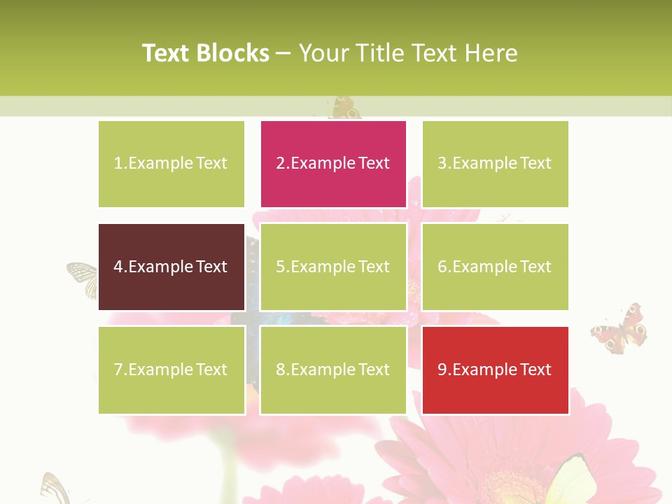 Gerber Flower Garden PowerPoint Template