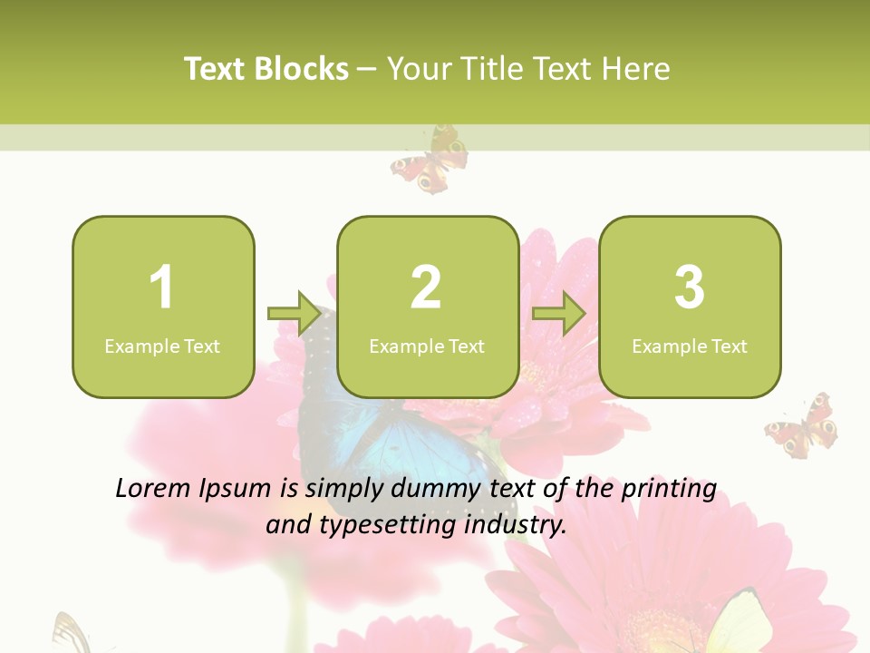 Gerber Flower Garden PowerPoint Template