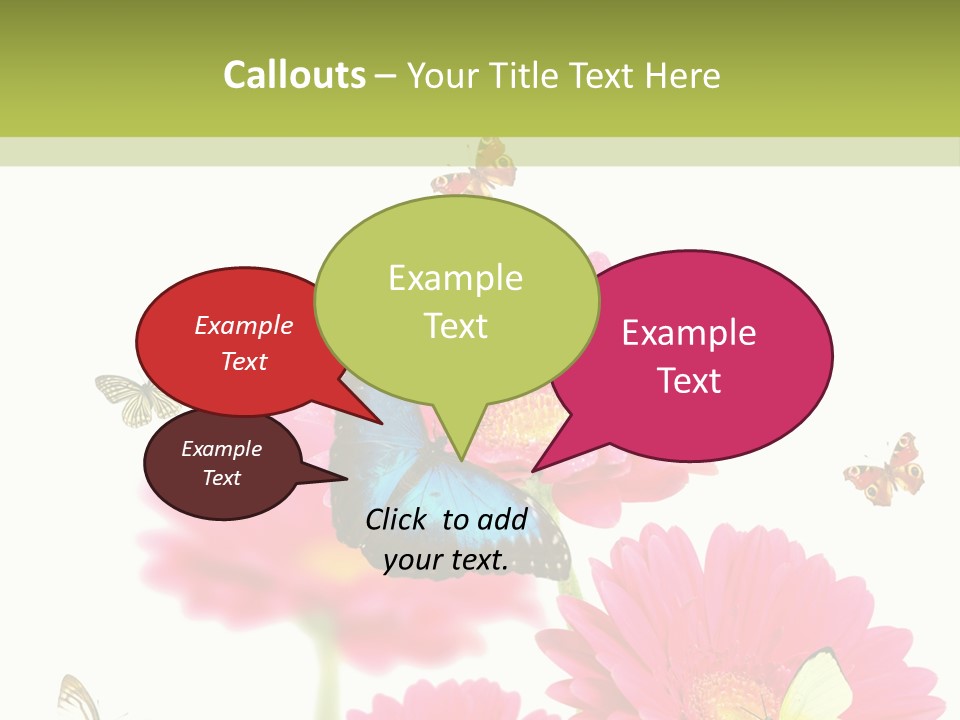 Gerber Flower Garden PowerPoint Template