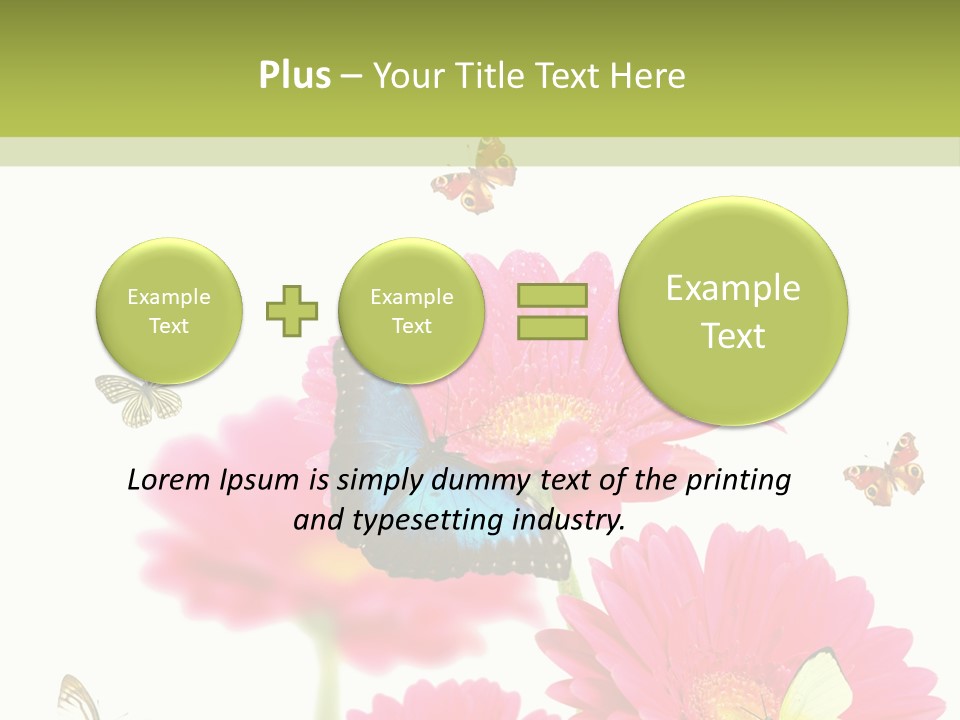 Gerber Flower Garden PowerPoint Template