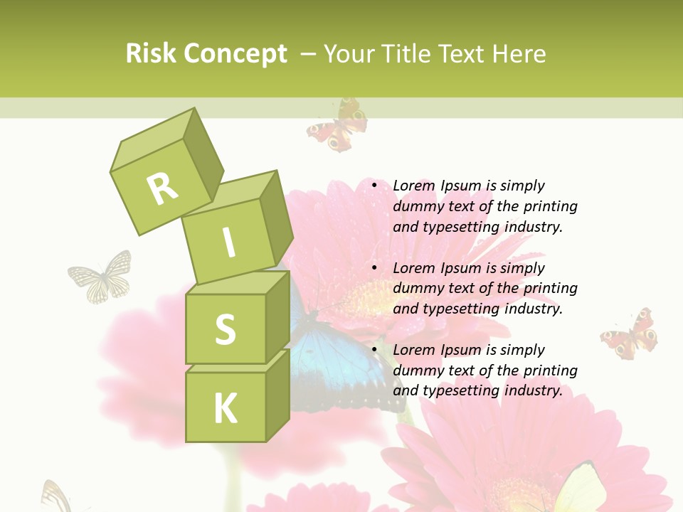 Gerber Flower Garden PowerPoint Template