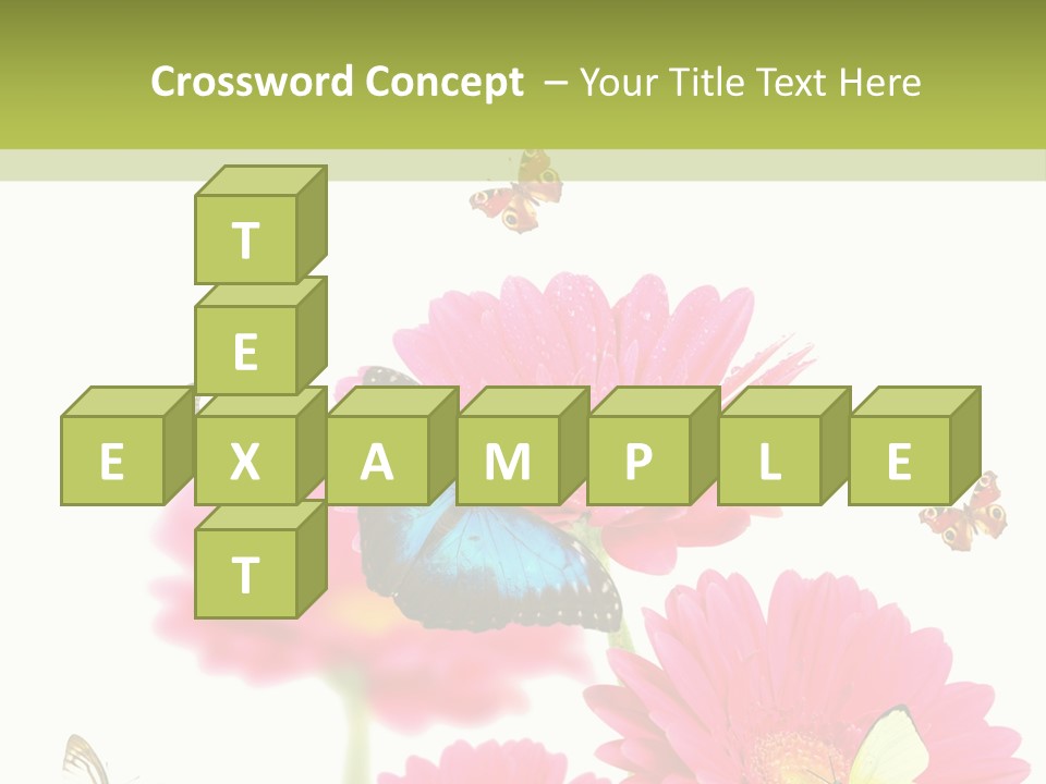 Gerber Flower Garden PowerPoint Template