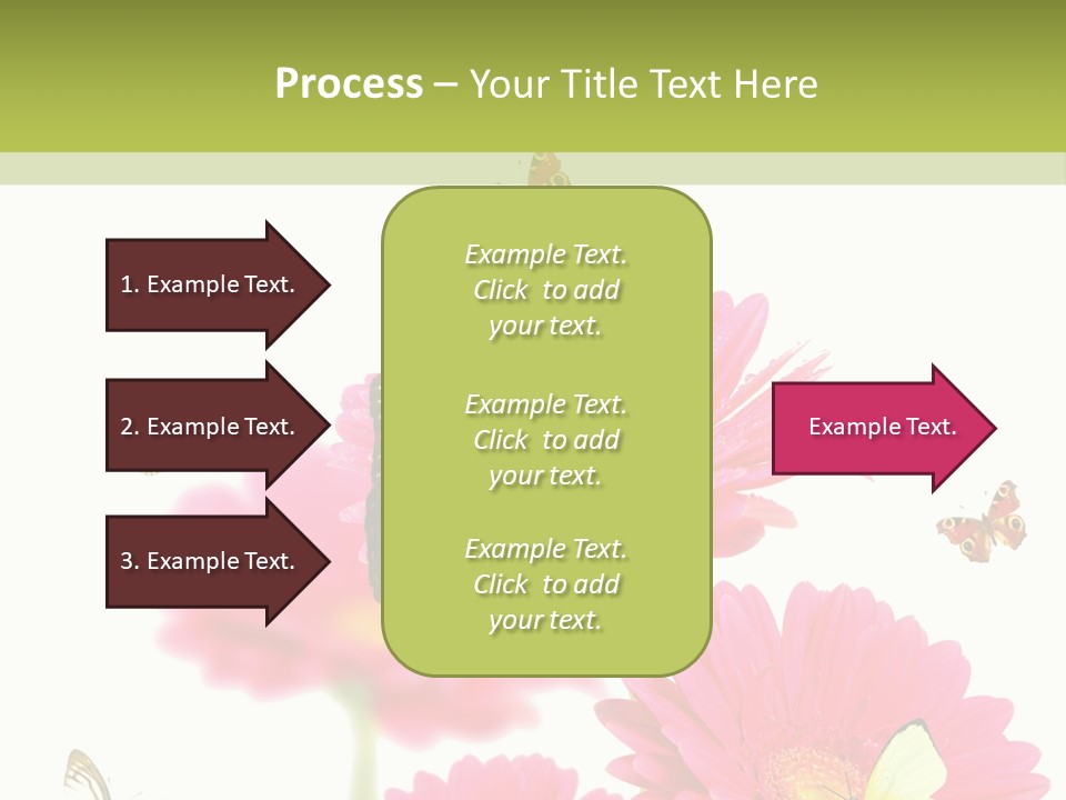 Gerber Flower Garden PowerPoint Template
