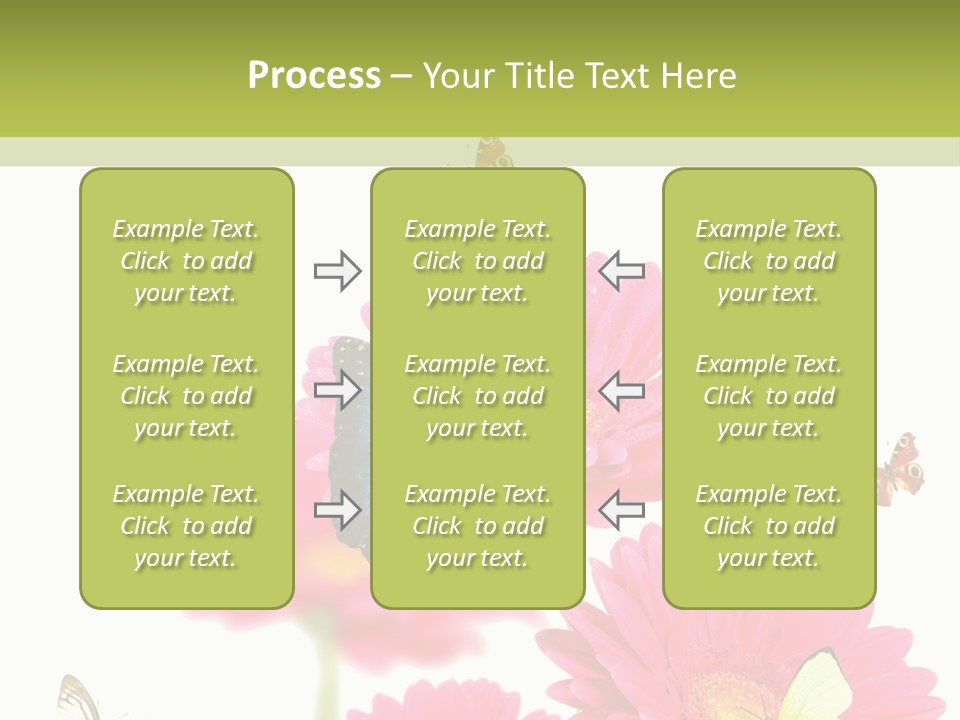 Gerber Flower Garden PowerPoint Template