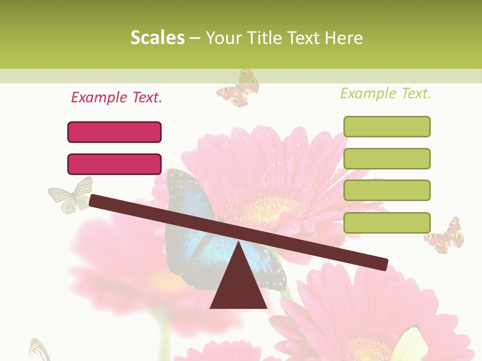 Gerber Flower Garden PowerPoint Template
