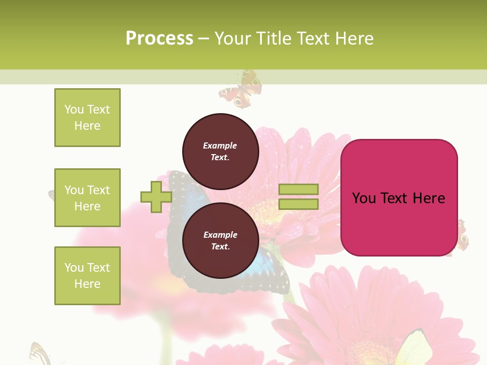 Gerber Flower Garden PowerPoint Template