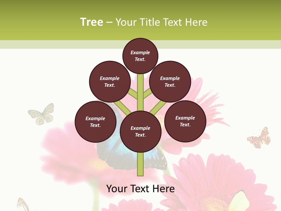 Gerber Flower Garden PowerPoint Template