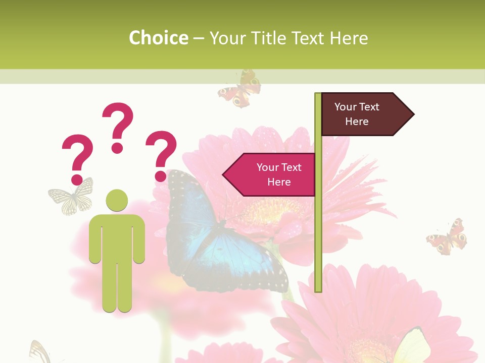 Gerber Flower Garden PowerPoint Template