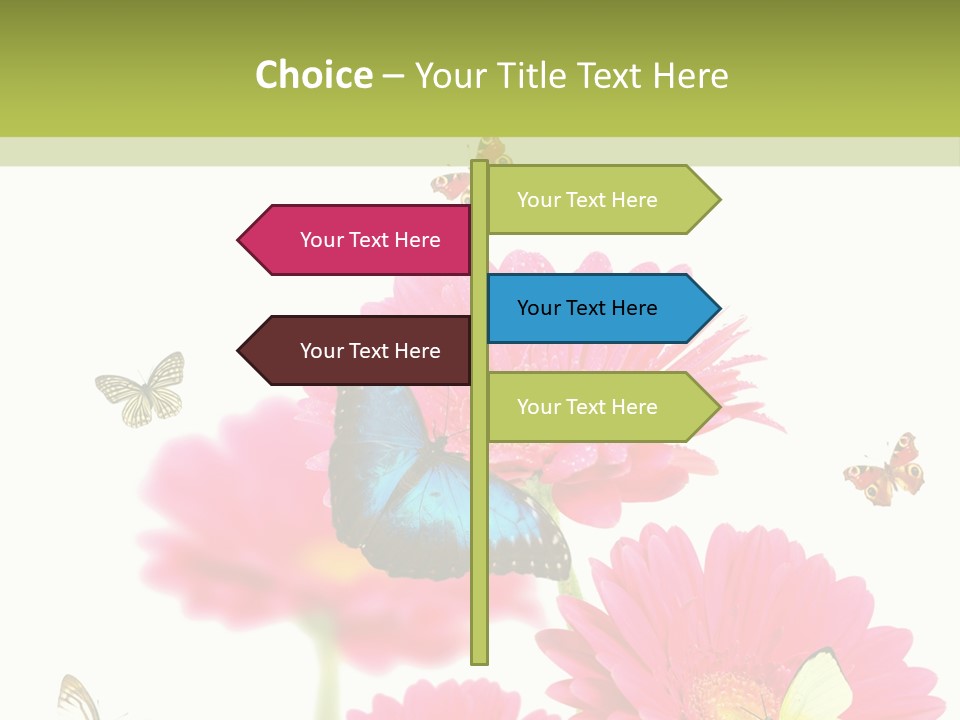 Gerber Flower Garden PowerPoint Template