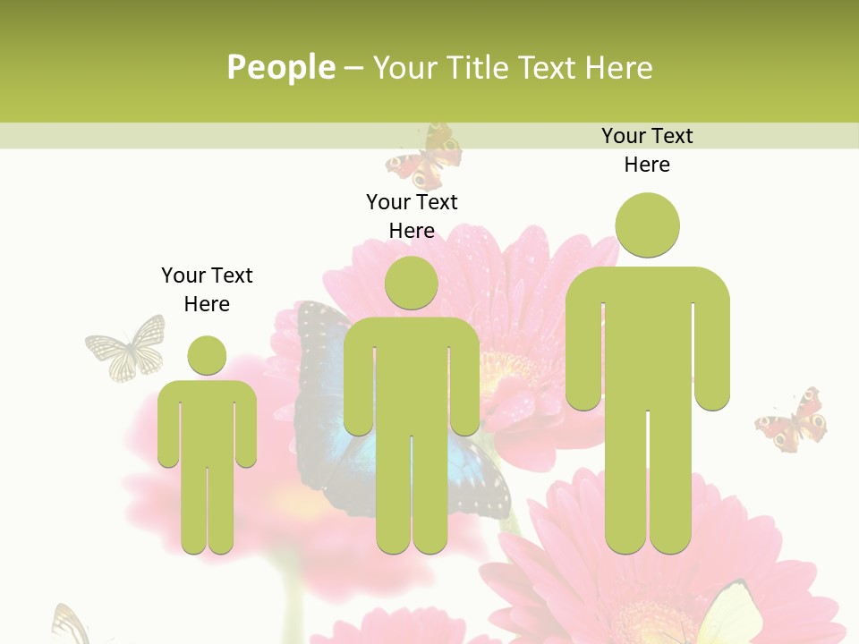 Gerber Flower Garden PowerPoint Template