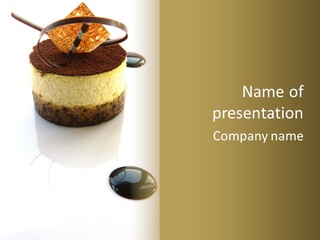 Health Meal Tiramisu PowerPoint Template