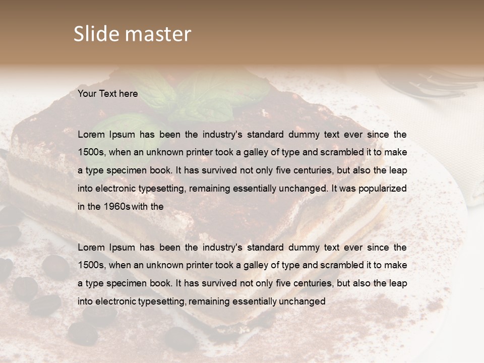 Overhead Tikka Marinated PowerPoint Template