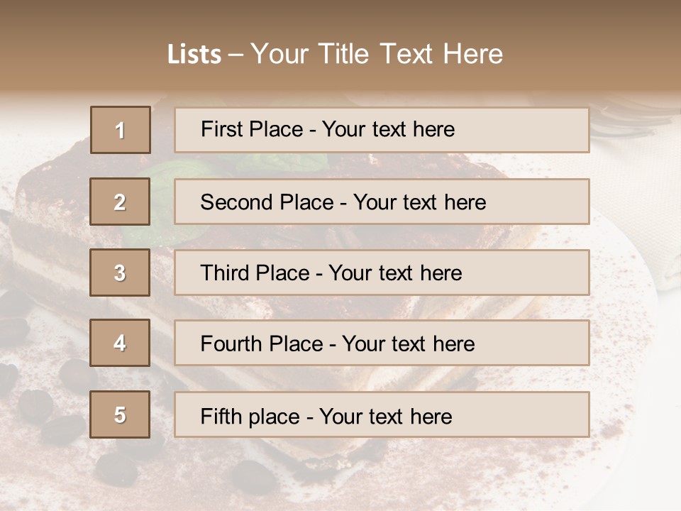 Overhead Tikka Marinated PowerPoint Template