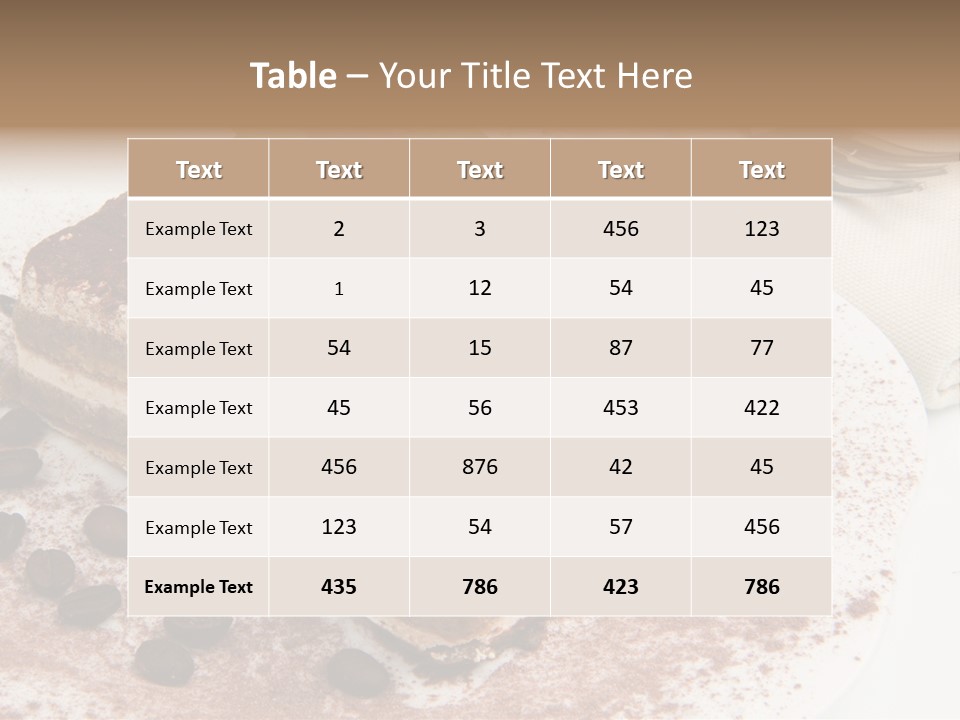 Overhead Tikka Marinated PowerPoint Template