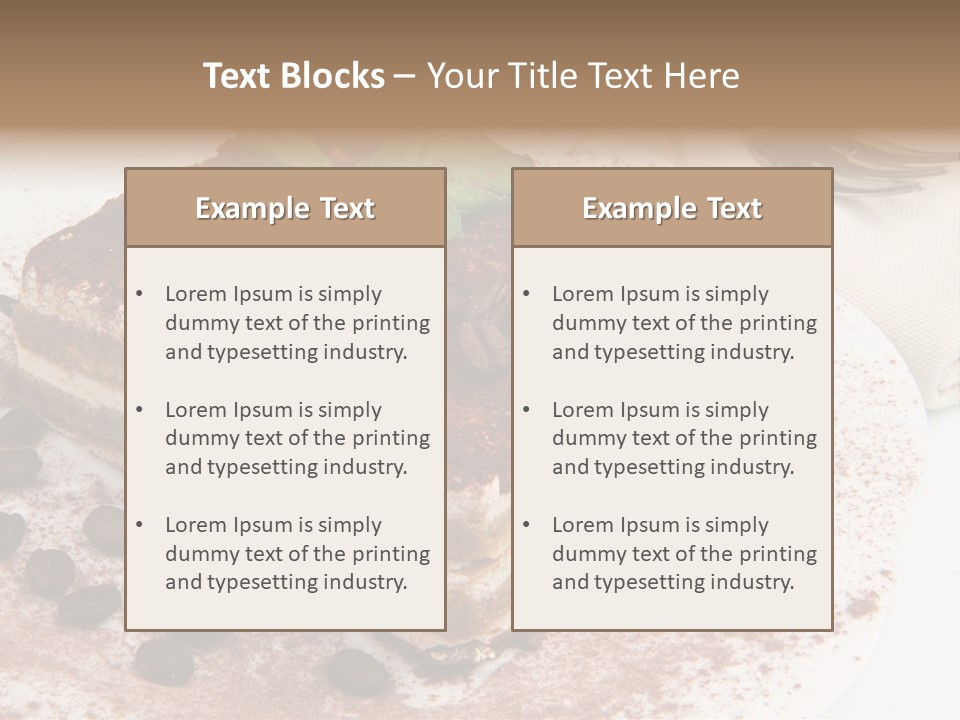 Overhead Tikka Marinated PowerPoint Template