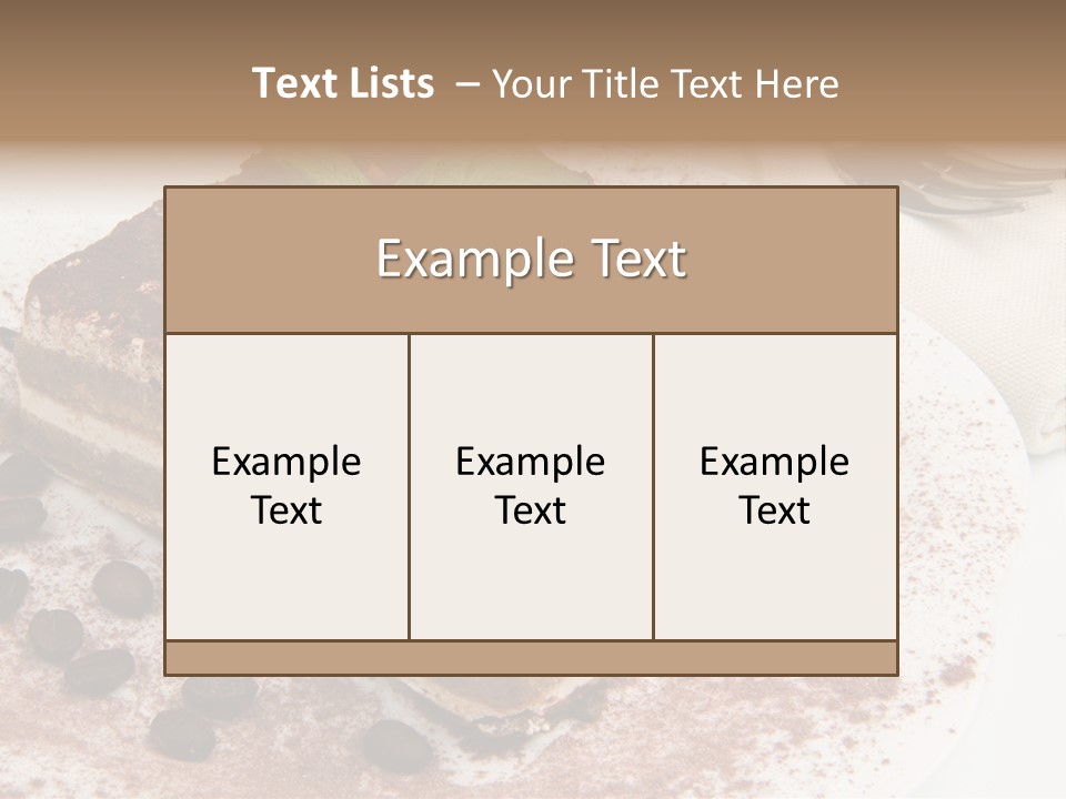 Overhead Tikka Marinated PowerPoint Template