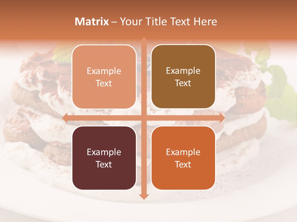 Jogurt Waffel Obst PowerPoint Template