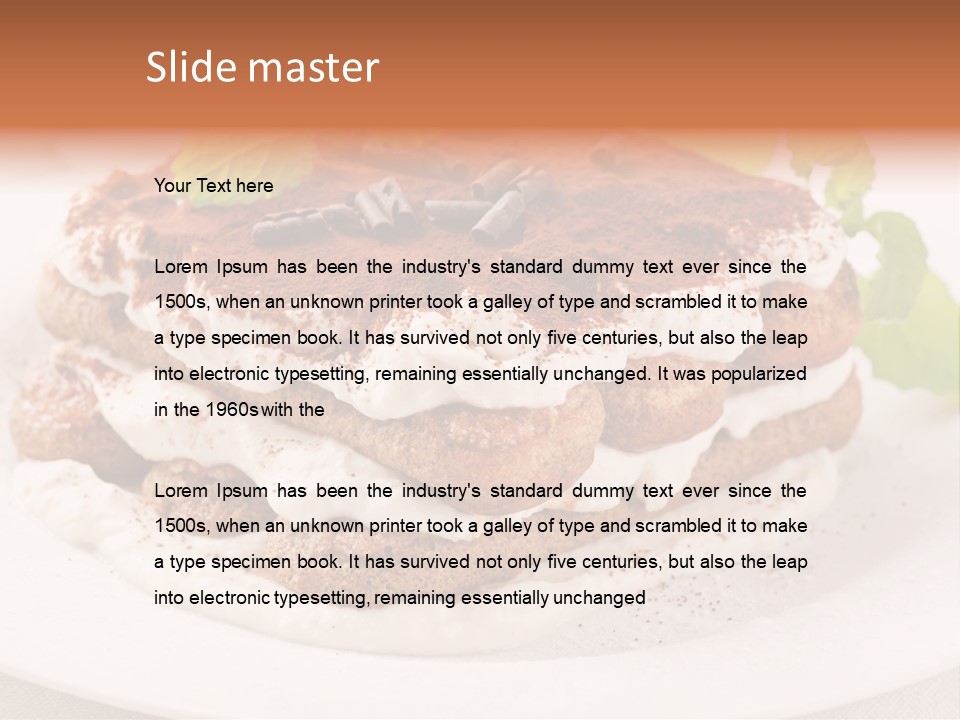 Jogurt Waffel Obst PowerPoint Template