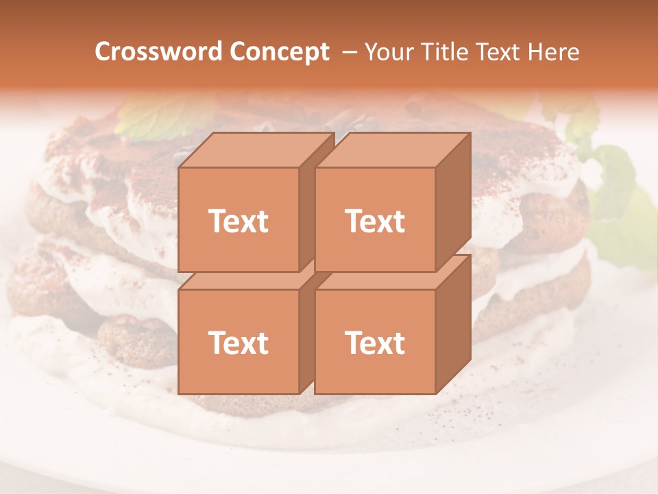 Jogurt Waffel Obst PowerPoint Template