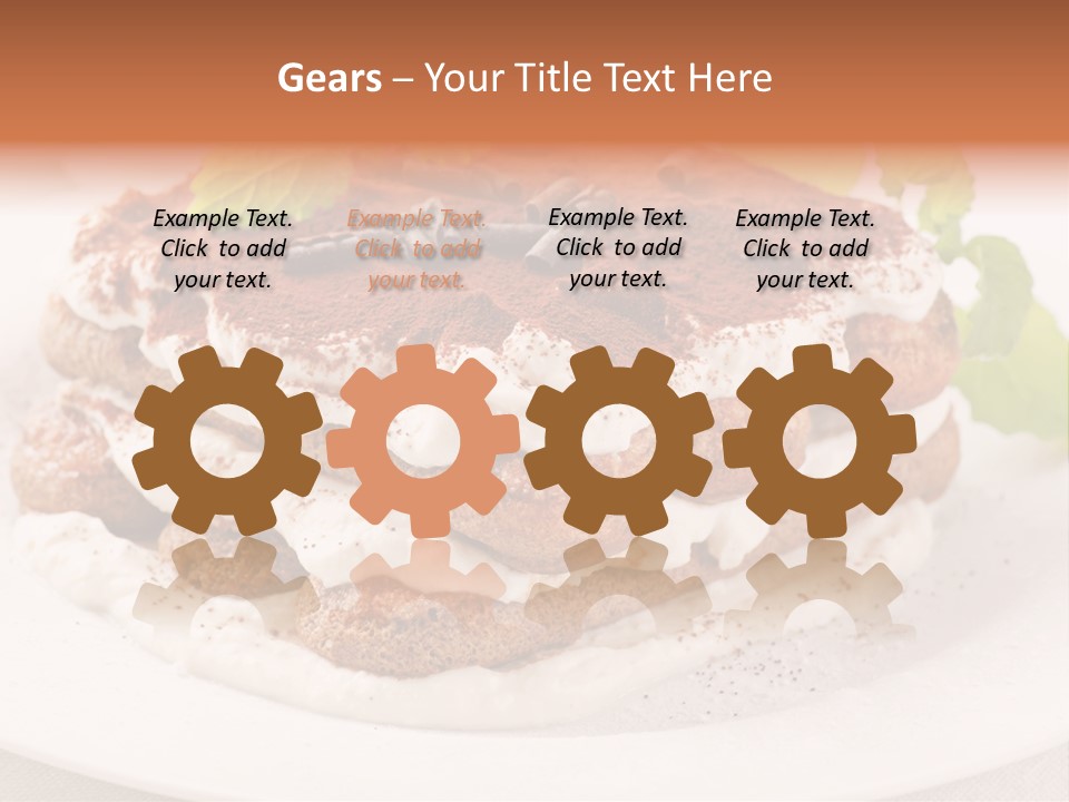 Jogurt Waffel Obst PowerPoint Template