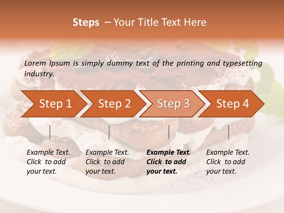 Jogurt Waffel Obst PowerPoint Template