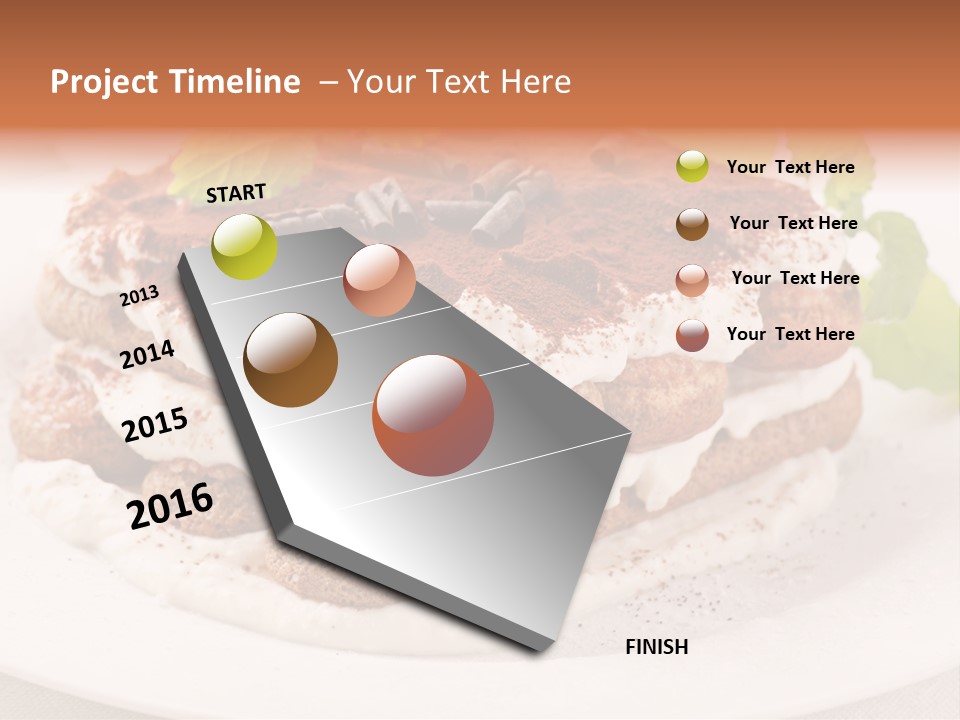 Jogurt Waffel Obst PowerPoint Template