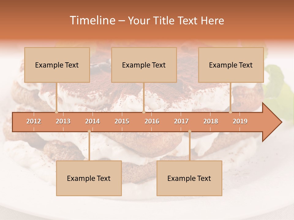Jogurt Waffel Obst PowerPoint Template