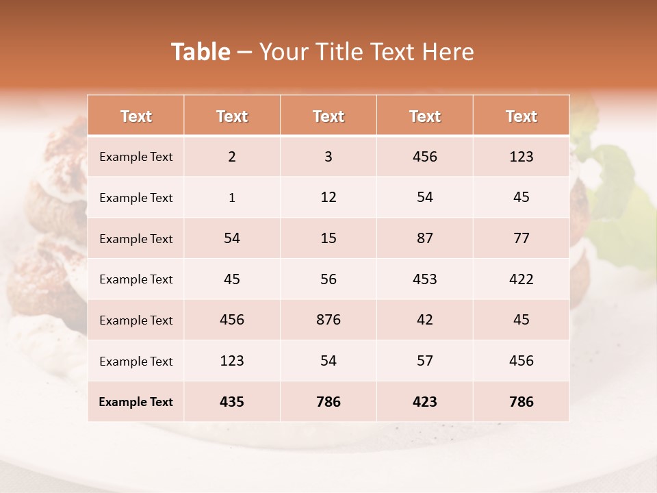 Jogurt Waffel Obst PowerPoint Template