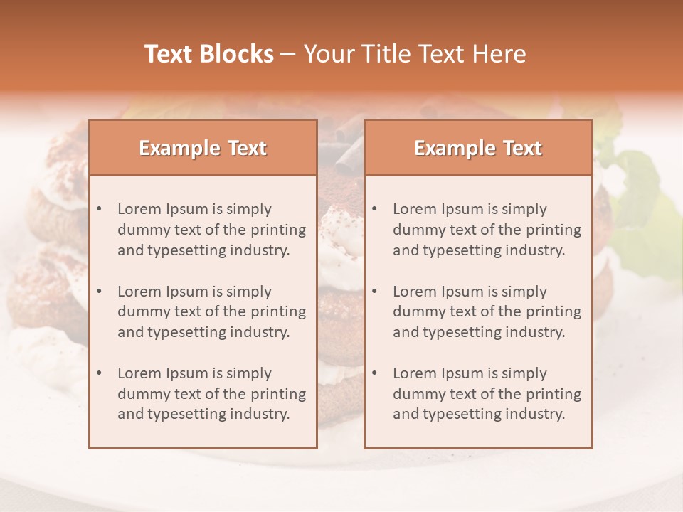 Jogurt Waffel Obst PowerPoint Template