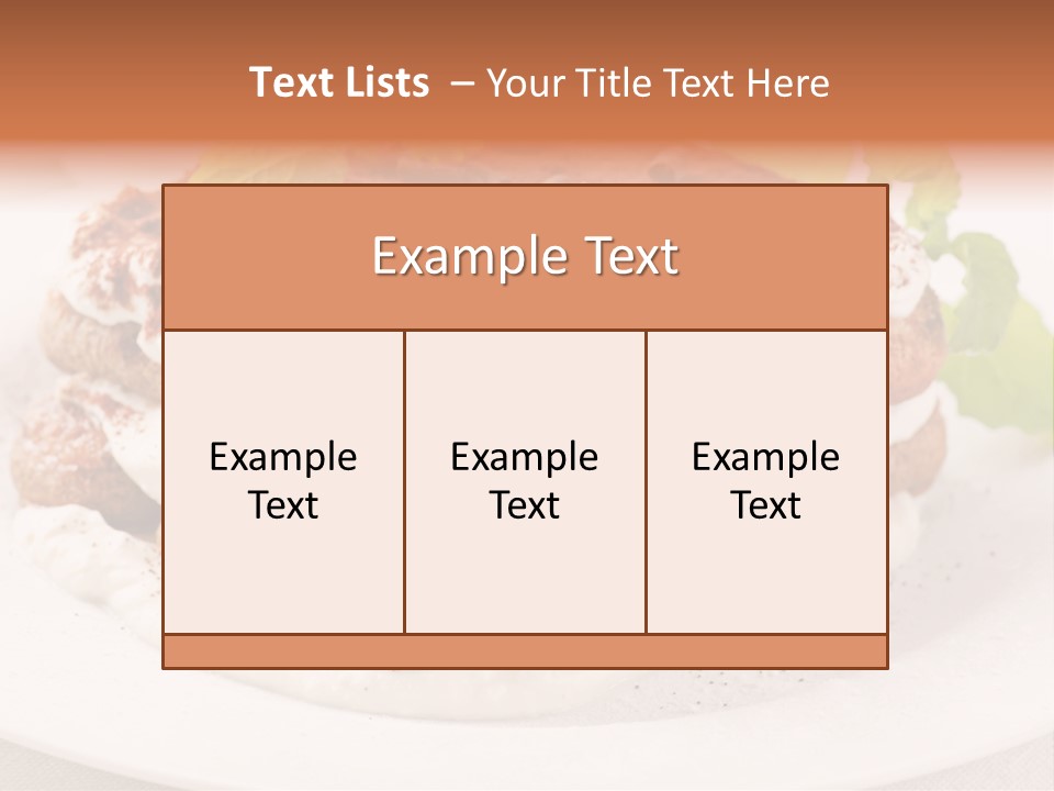 Jogurt Waffel Obst PowerPoint Template