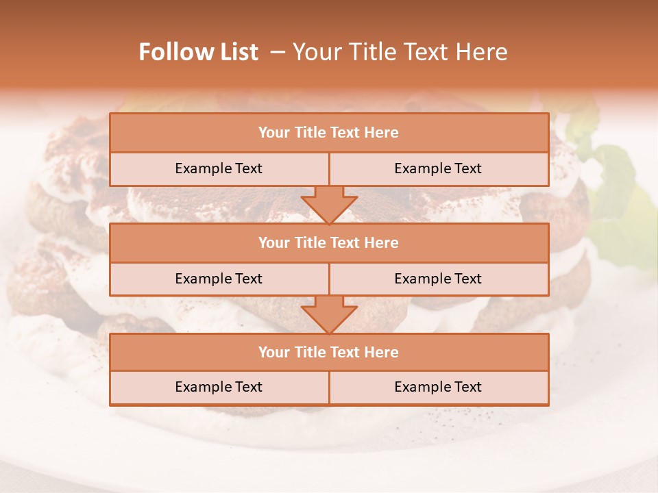 Jogurt Waffel Obst PowerPoint Template