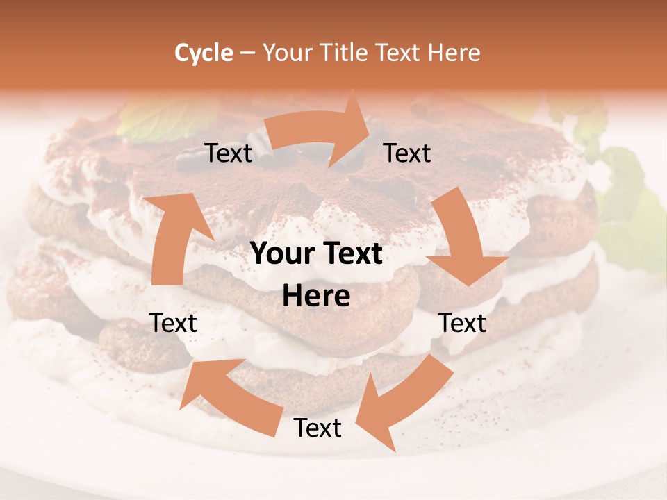 Jogurt Waffel Obst PowerPoint Template