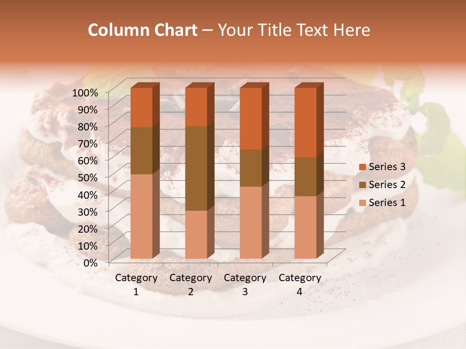 Jogurt Waffel Obst PowerPoint Template