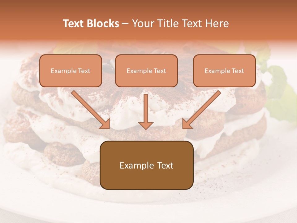 Jogurt Waffel Obst PowerPoint Template