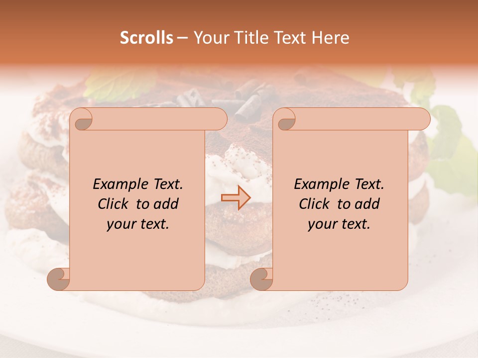 Jogurt Waffel Obst PowerPoint Template
