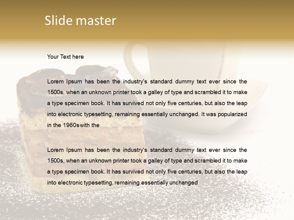 Cake Delicious Food PowerPoint Template