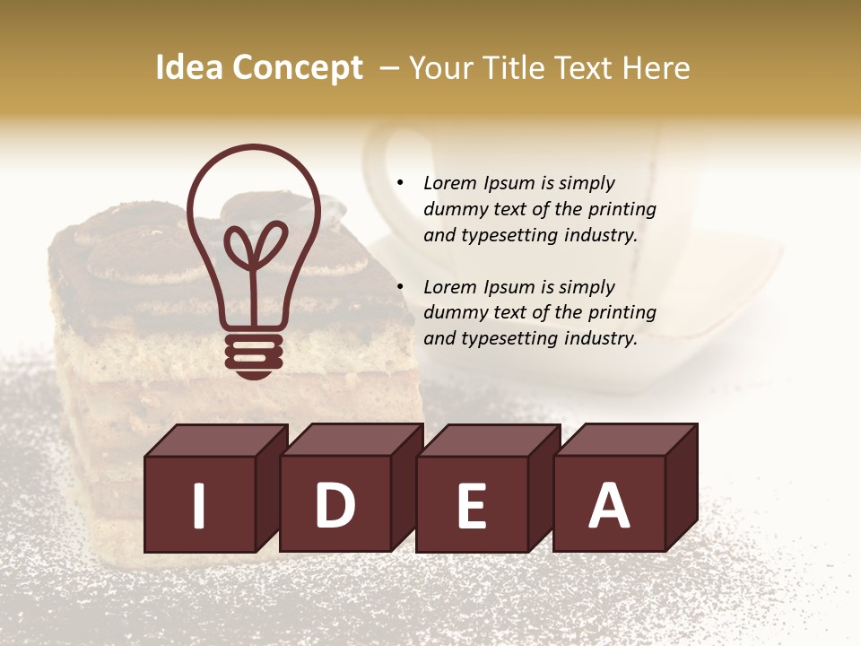 Cake Delicious Food PowerPoint Template