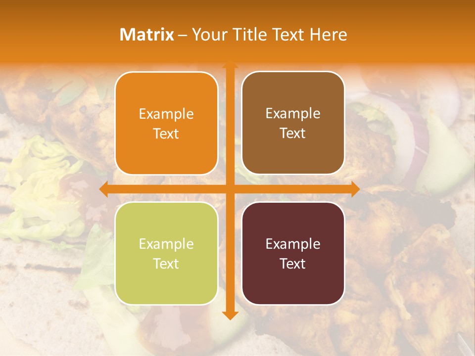 Chapati Satay Chutney PowerPoint Template