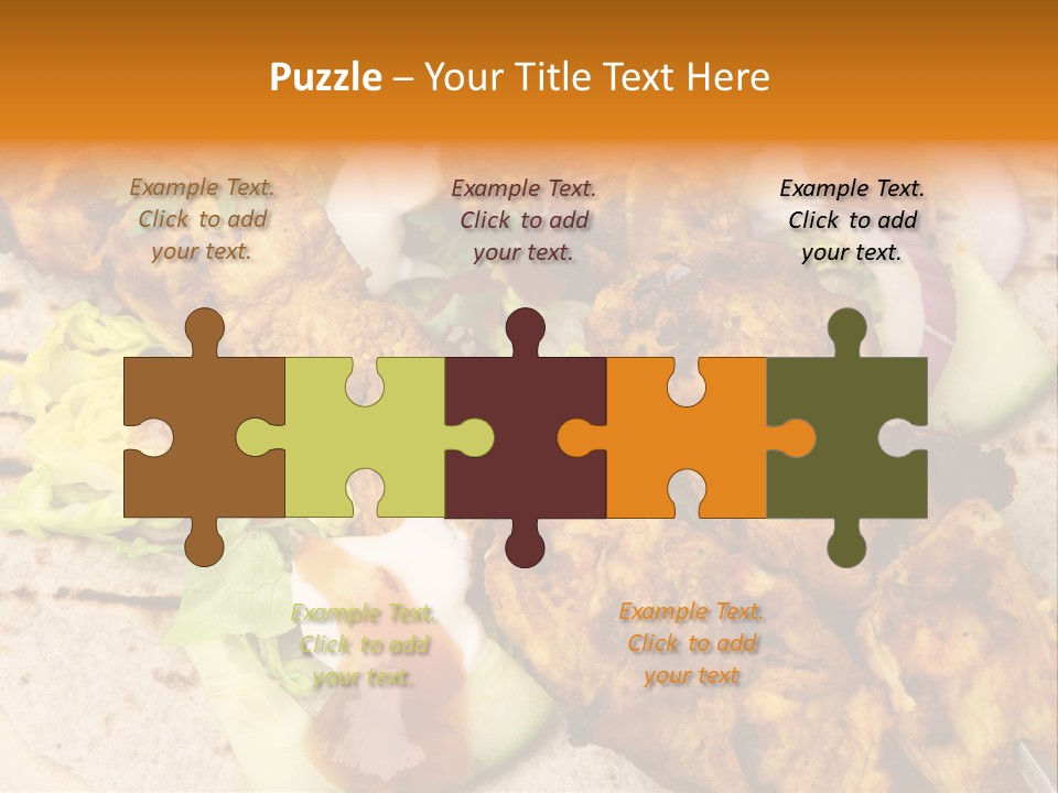 Chapati Satay Chutney PowerPoint Template