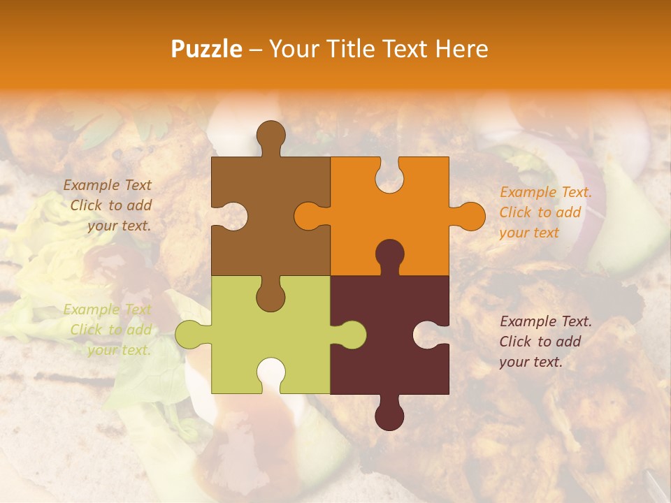 Chapati Satay Chutney PowerPoint Template